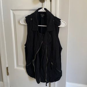 Lucky Brand Small Black linen vest